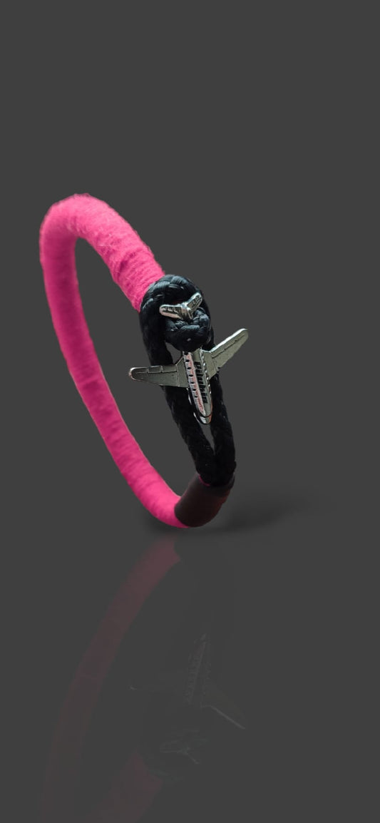 Bracelet avion rose