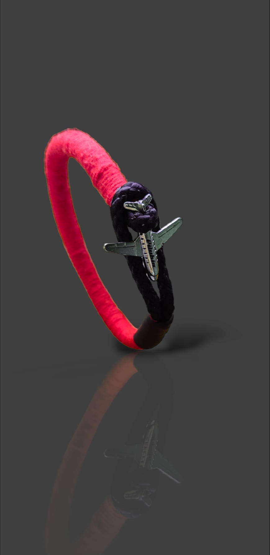 Bracelet avion rouge